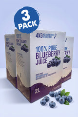 Pure Blueberry Juice - 3 x 2L