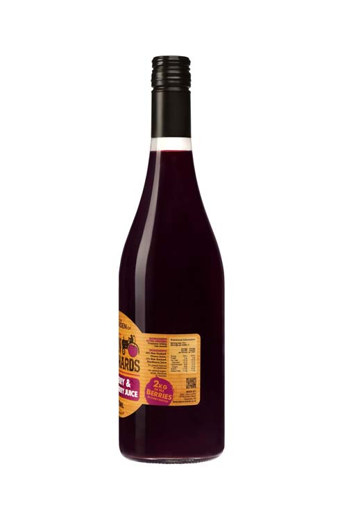 A Bottle of Eden Orchard's Limited Cherry & Blackberry Juice -  750ml each (Right Side)