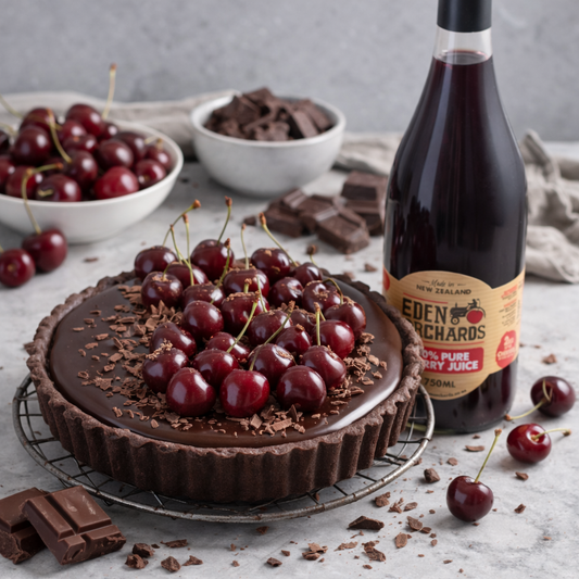 Easter Cherry Chocolate Tart