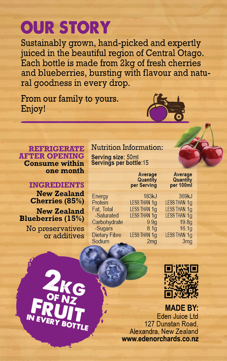 Cherry & Blueberry Juice  - 6 x 750ml