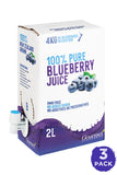 Pure Blueberry Juice - 3 x 2L