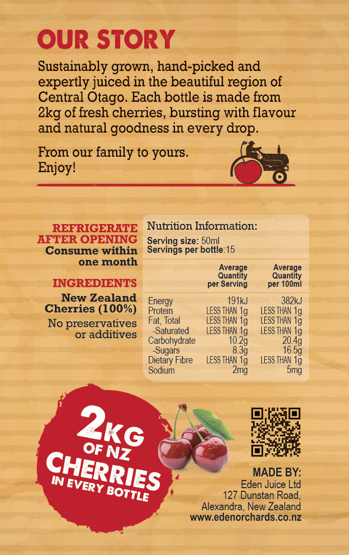 Pure Cherry Juice - 6 x 750ml